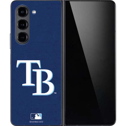 MLB Tampa Bay Rays - Solid Distressed Galaxy Z Fold5 5G Skin
