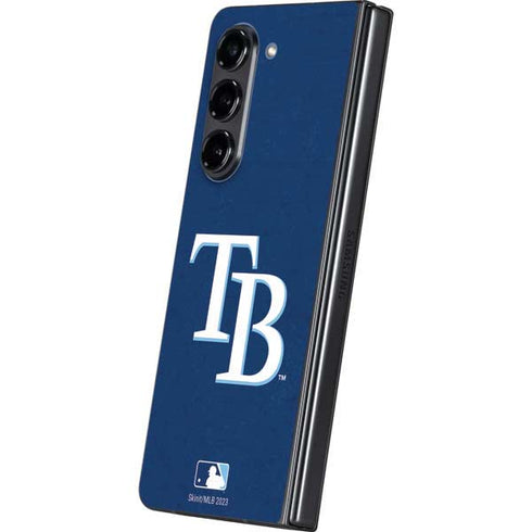 MLB Tampa Bay Rays - Solid Distressed Galaxy Z Fold5 5G Skin