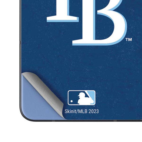 MLB Tampa Bay Rays - Solid Distressed Galaxy Z Fold5 5G Skin