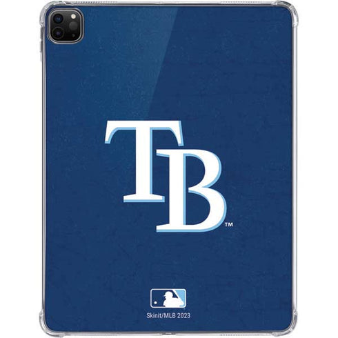 MLB Tampa Bay Rays - Solid Distressed iPad Pro 11in (2024) Clear Case
