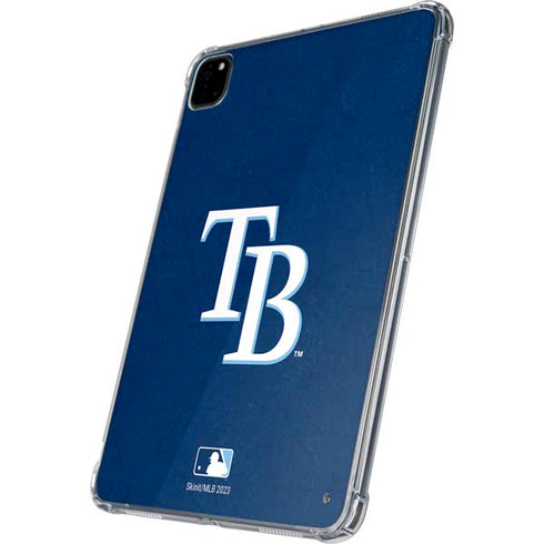 MLB Tampa Bay Rays - Solid Distressed iPad Pro 11in (2024) Clear Case