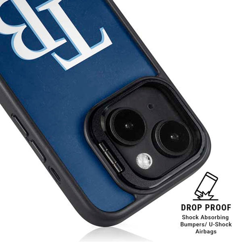 MLB Tampa Bay Rays - Solid Distressed iPhone 14 Kickstand Case