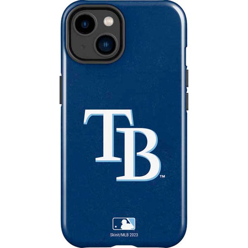 MLB Tampa Bay Rays - Solid Distressed iPhone 15 Impact Case