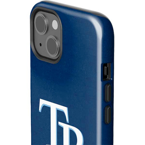 MLB Tampa Bay Rays - Solid Distressed iPhone 15 Impact Case