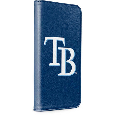 MLB Tampa Bay Rays - Solid Distressed iPhone 15 Plus Folio Case
