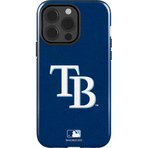 MLB Tampa Bay Rays - Solid Distressed iPhone 15 Pro Impact Case