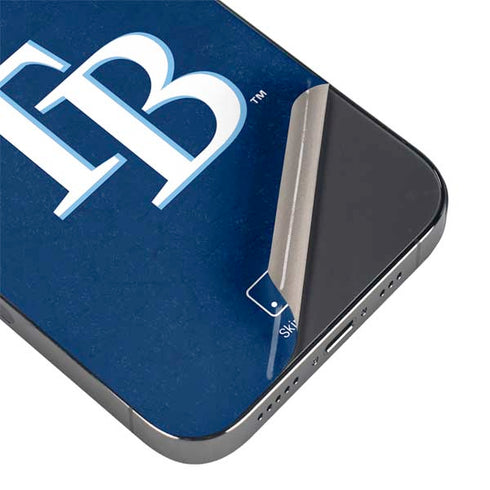 MLB Tampa Bay Rays - Solid Distressed iPhone 15 Pro Max Skin