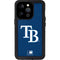 MLB Tampa Bay Rays - Solid Distressed iPhone 15 Pro Waterproof Case