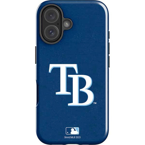 MLB Tampa Bay Rays - Solid Distressed iPhone 16 Impact Case