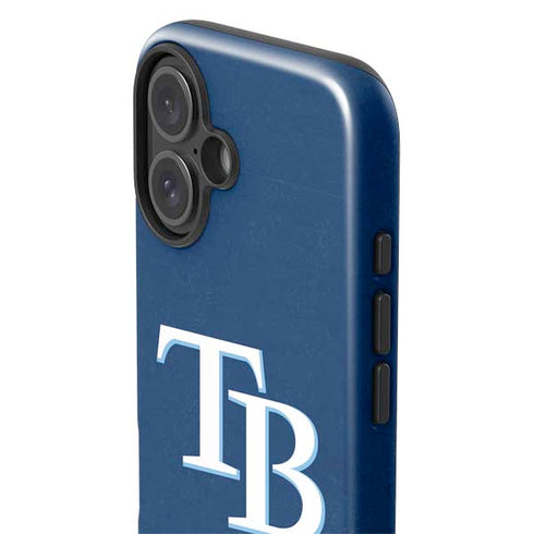 MLB Tampa Bay Rays - Solid Distressed iPhone 16 Impact Case