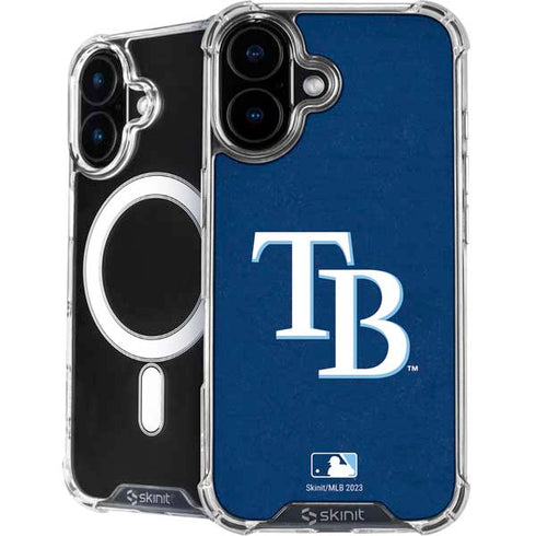 MLB Tampa Bay Rays - Solid Distressed iPhone 16 MagSafe Case