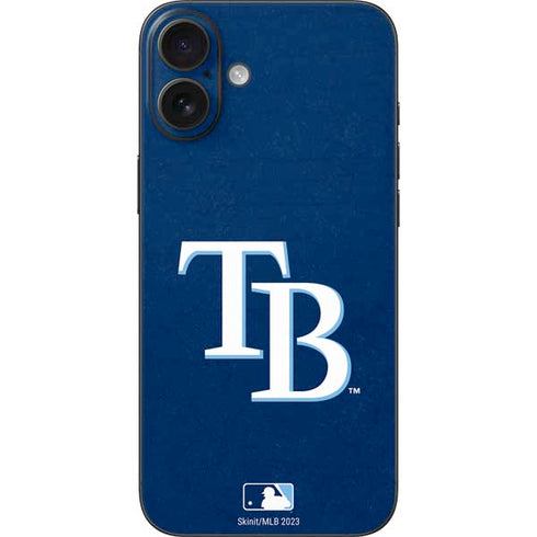 MLB Tampa Bay Rays - Solid Distressed iPhone 16 Plus Skin