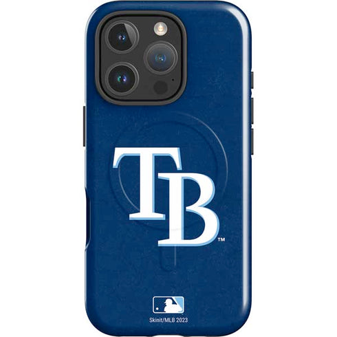MLB Tampa Bay Rays - Solid Distressed iPhone 16 Pro Magsafe Impact Case