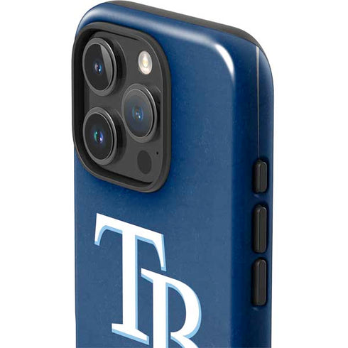 MLB Tampa Bay Rays - Solid Distressed iPhone 16 Pro Max Impact Case