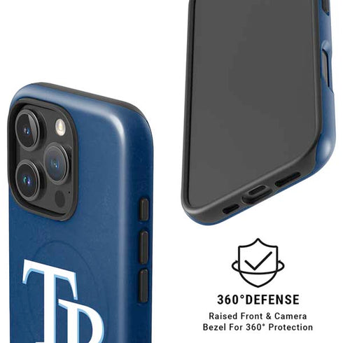 MLB Tampa Bay Rays - Solid Distressed iPhone 16 Pro Max Magsafe Impact Case