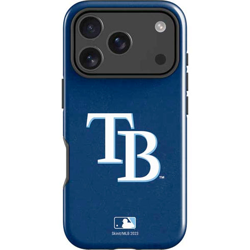 MLB Tampa Bay Rays - Solid Distressed iPhone 18 Pro Impact Case