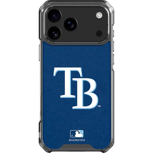 MLB Tampa Bay Rays - Solid Distressed iPhone 18 Pro Max Clear Case