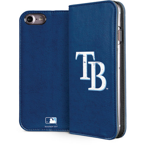 MLB Tampa Bay Rays - Solid Distressed iPhone 8 Folio Case