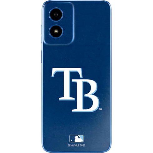 MLB Tampa Bay Rays - Solid Distressed Moto G Play 4G (2024) Skin