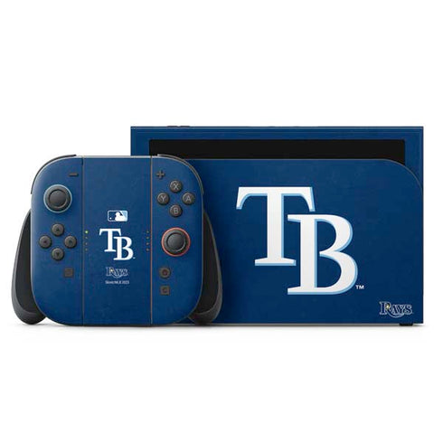 MLB Tampa Bay Rays - Solid Distressed Nintendo Skins