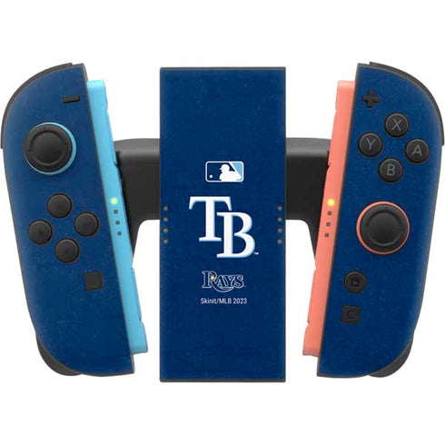 MLB Tampa Bay Rays - Solid Distressed Nintendo Switch 2 (2025) Joy-Con Controller Skin