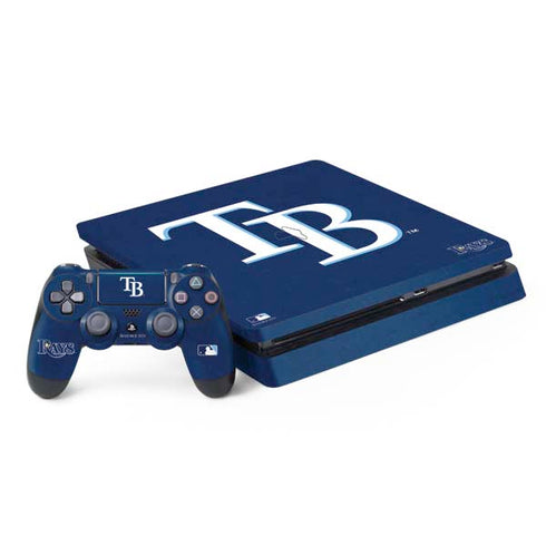 MLB Tampa Bay Rays - Solid Distressed PlayStation PS4 Skins