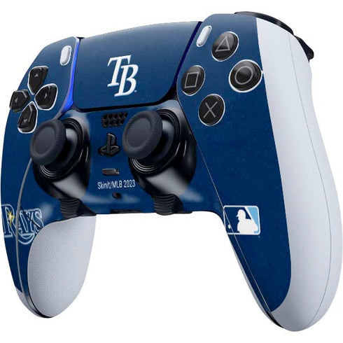 MLB Tampa Bay Rays - Solid Distressed PS5 DualSense Edge Pro Controller Skin