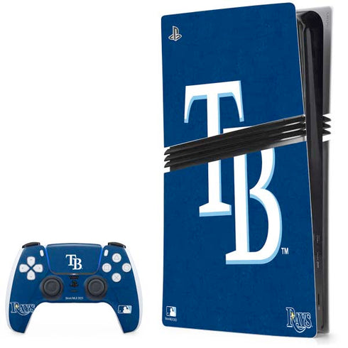 MLB Tampa Bay Rays - Solid Distressed PS5 Pro Bundle Skin