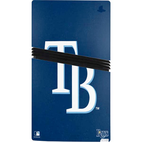 MLB Tampa Bay Rays - Solid Distressed PS5 Pro Console Skin