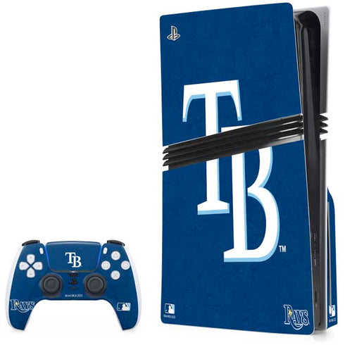 MLB Tampa Bay Rays - Solid Distressed PlayStation PS5 Skins