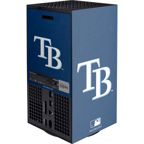 MLB Tampa Bay Rays - Solid Distressed XBox Series X Digital Edition Console Skin