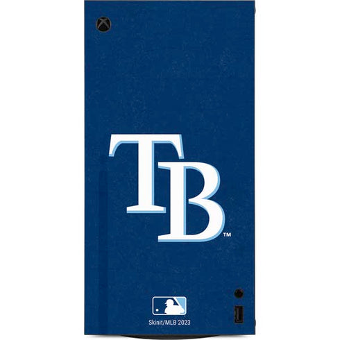MLB Tampa Bay Rays - Solid Distressed XBox Series X Digital Edition Console Skin