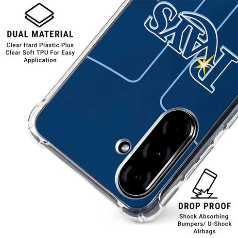 MLB Tampa Bay Rays Alternate/Away Jersey Galaxy A36 5G Clear Case