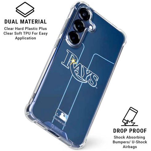 MLB Tampa Bay Rays Alternate/Away Jersey Galaxy S25 FE Clear Case