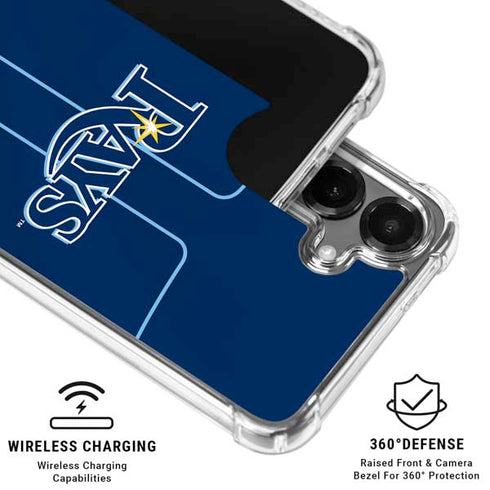 MLB Tampa Bay Rays Alternate/Away Jersey Galaxy S26 Clear Case