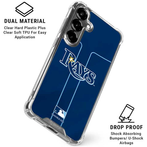 MLB Tampa Bay Rays Alternate/Away Jersey Galaxy S26 Clear Case