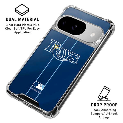 MLB Tampa Bay Rays Alternate/Away Jersey Google Pixel 10 Clear Case