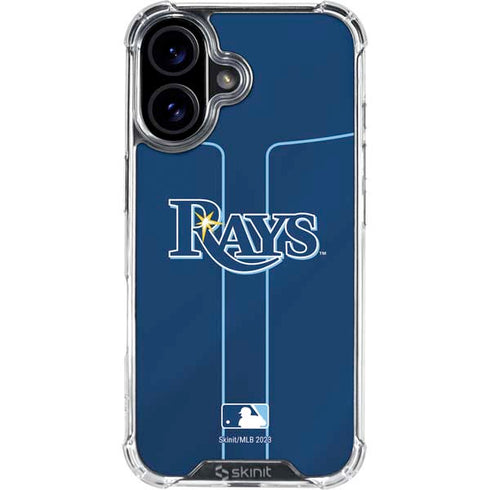 MLB Tampa Bay Rays Alternate/Away Jersey iPhone 16 Plus Clear Case