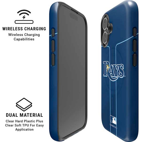 MLB Tampa Bay Rays Alternate/Away Jersey iPhone 16 Plus Magsafe Impact Case