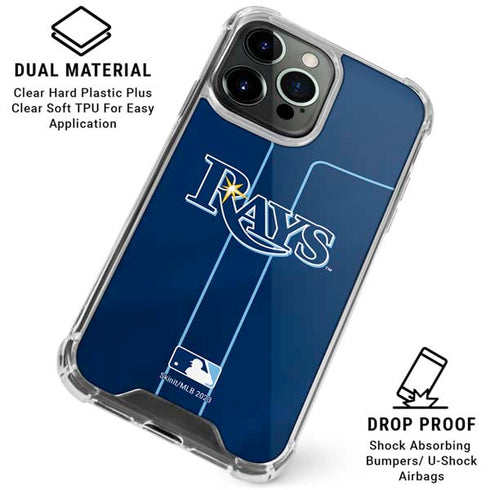 MLB Tampa Bay Rays Alternate/Away Jersey iPhone 16 Pro Max Clear Case