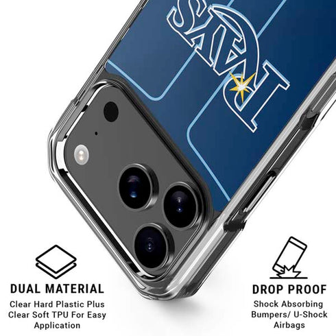 MLB Tampa Bay Rays Alternate/Away Jersey iPhone 17 Pro Clear Case