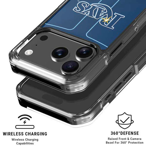 MLB Tampa Bay Rays Alternate/Away Jersey iPhone 18 Pro Clear Case