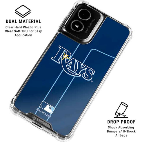 MLB Tampa Bay Rays Alternate/Away Jersey Moto G Power 5G (2024) Clear Case
