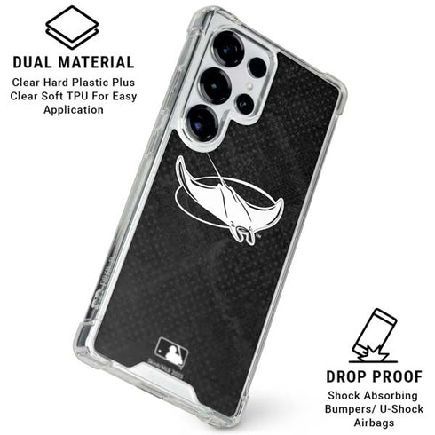 MLB Tampa Bay Rays Dark Wash Galaxy S25 Ultra Clear Case