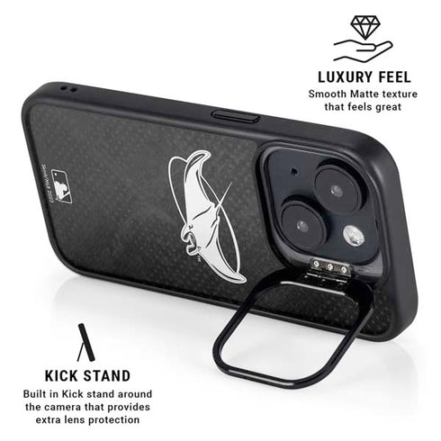 MLB Tampa Bay Rays Dark Wash iPhone 15 Plus Kickstand Case