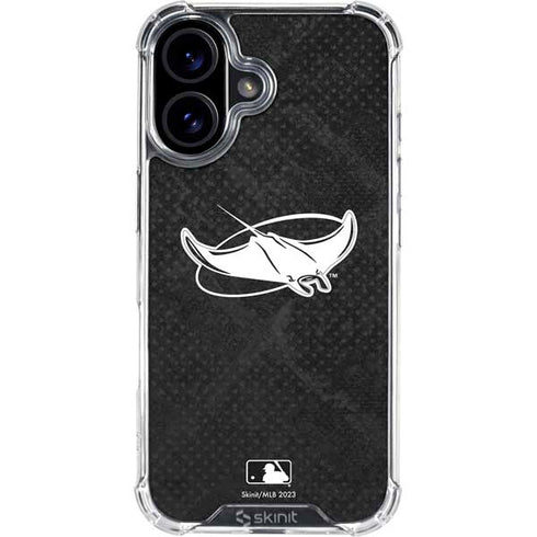 MLB Tampa Bay Rays Dark Wash iPhone 16 Clear Case