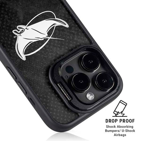 MLB Tampa Bay Rays Dark Wash iPhone 16 Pro Kickstand Case