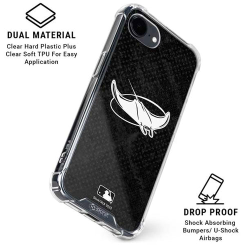 MLB Tampa Bay Rays Dark Wash iPhone 16e Clear Case