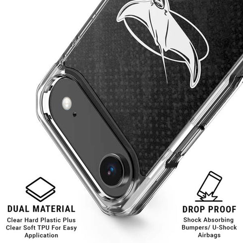 MLB Tampa Bay Rays Dark Wash iPhone 17 Air Clear Case