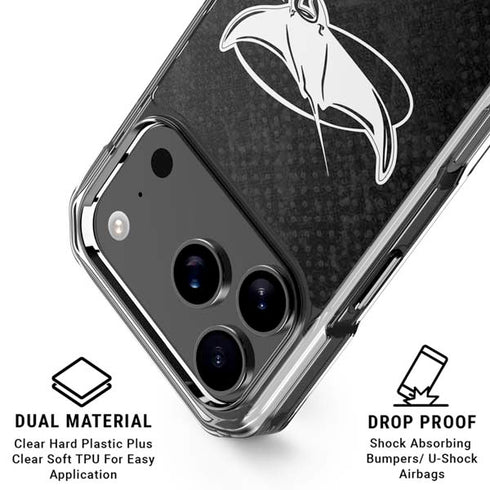 MLB Tampa Bay Rays Dark Wash iPhone 17 Pro Clear Case